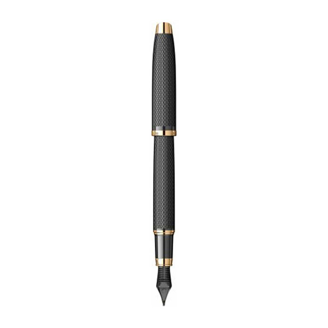 Scrikss Oscar 390 Medium Nib Fountain Pen - Matt Black GT