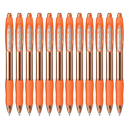 Scrikss | Proxi Series | Ball Point Pen | 12 Peach Orange Barrel