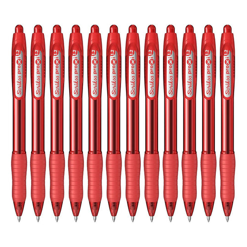 Scrikss | Proxi Series | Ball Point Pen | 12 Red Barrel