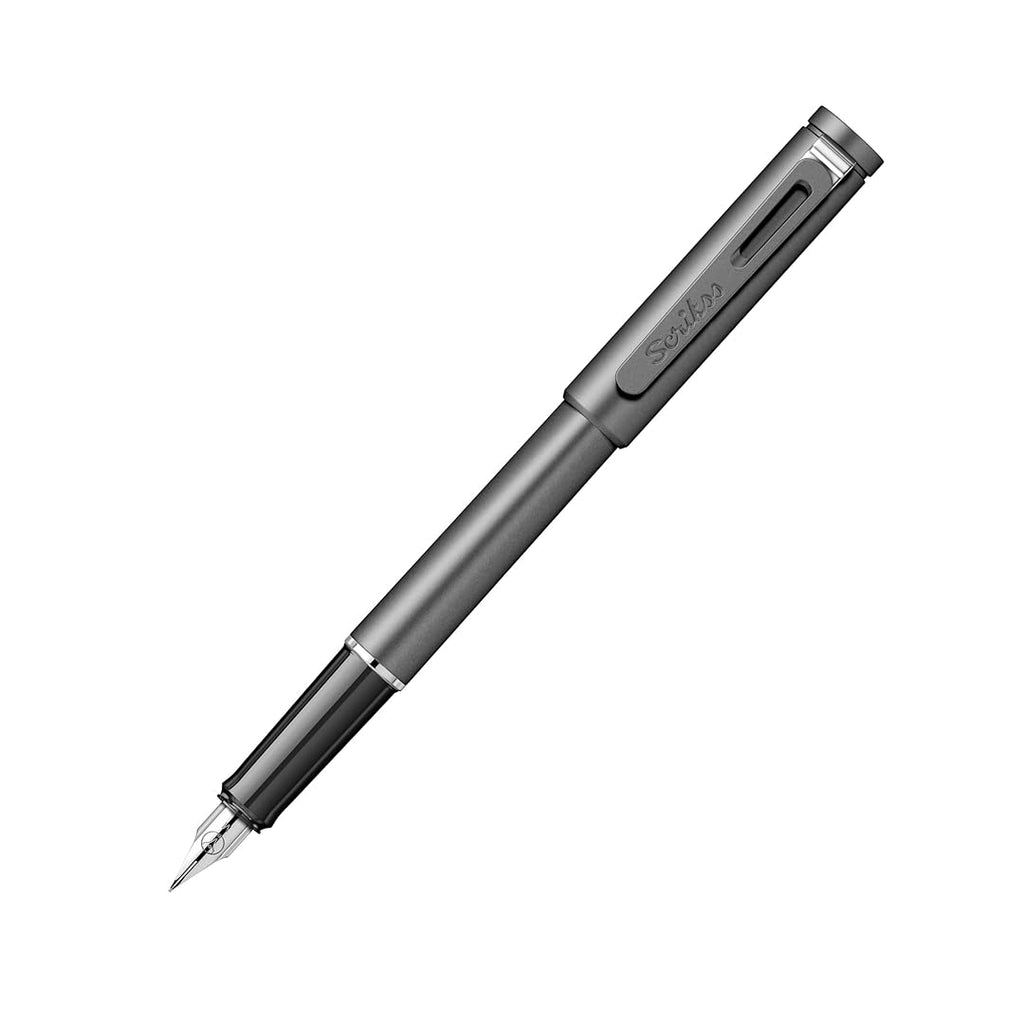 Scrikss | Punto Series | Fountain Pen | Medium Nib | Grey