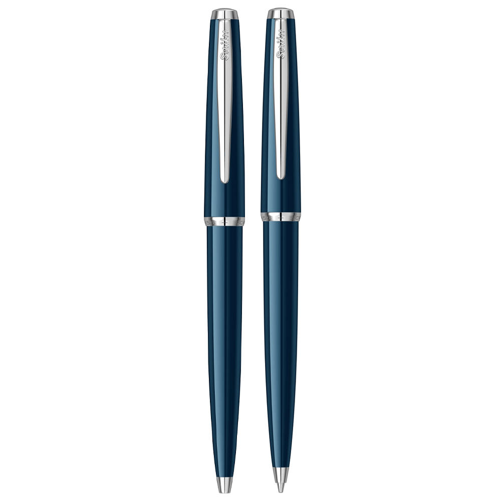 Scrikss | Vintage 33 | Ball Point & 0.7mm Mechanical Pencil  Set | Blue
