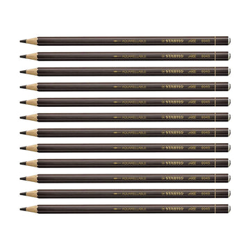 Stabilo | All Graphite Pencil | 12 Count Pack Of 1 | Brown