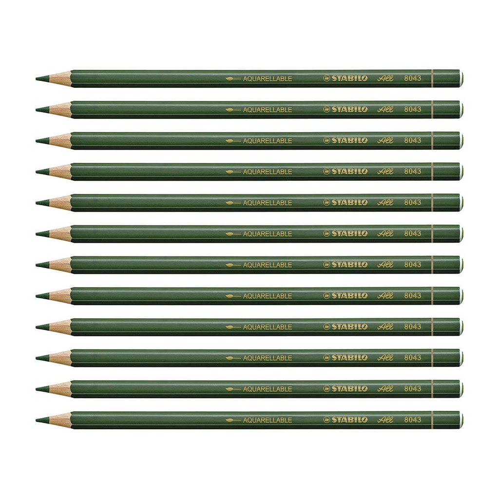 Stabilo | All Graphite Pencil | 12 Count Pack Of 1 | Green