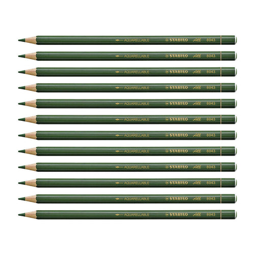 Stabilo | All Graphite Pencil | 12 Count Pack Of 1 | Green