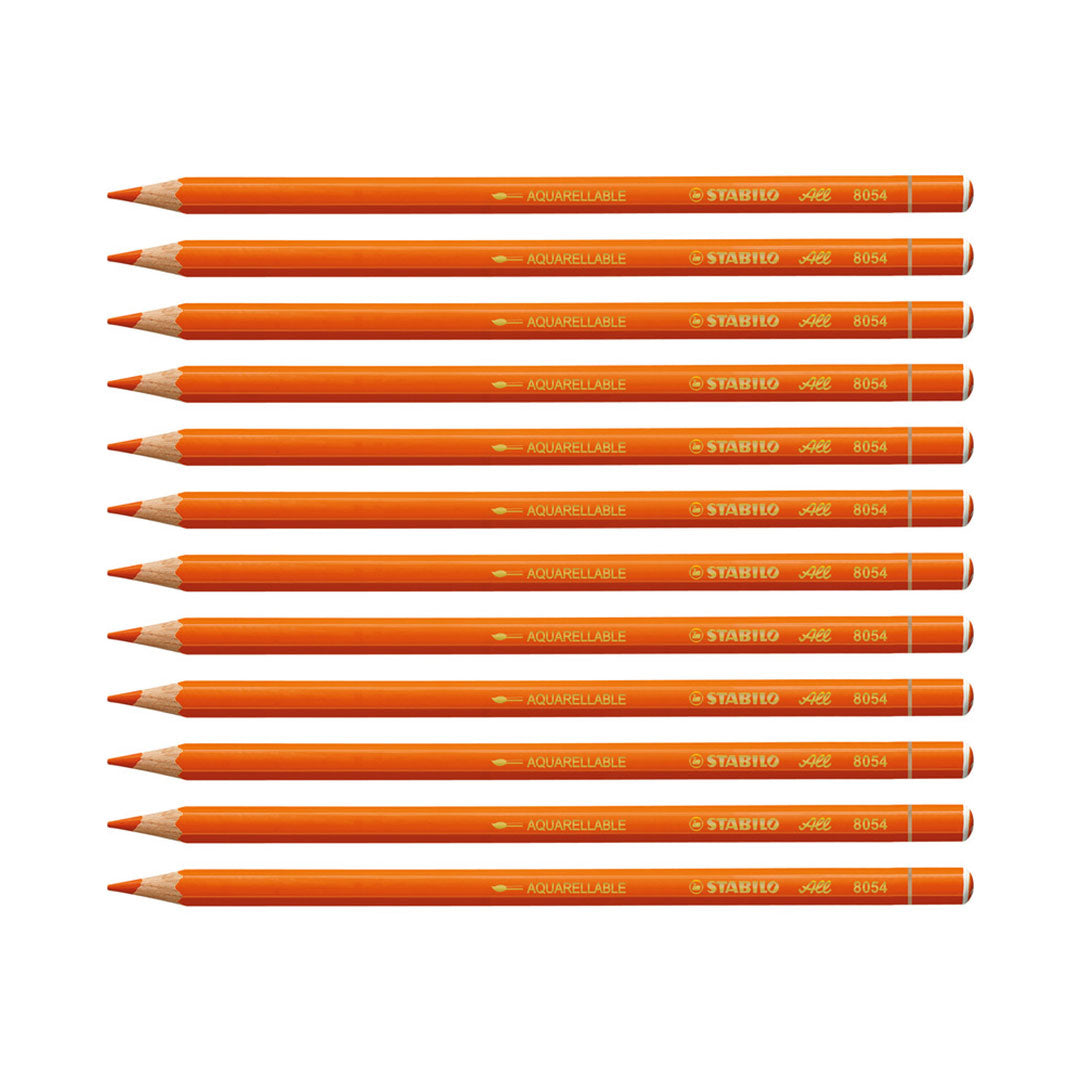Stabilo | All Graphite Pencil | 12 Count Pack Of 1 | Orange