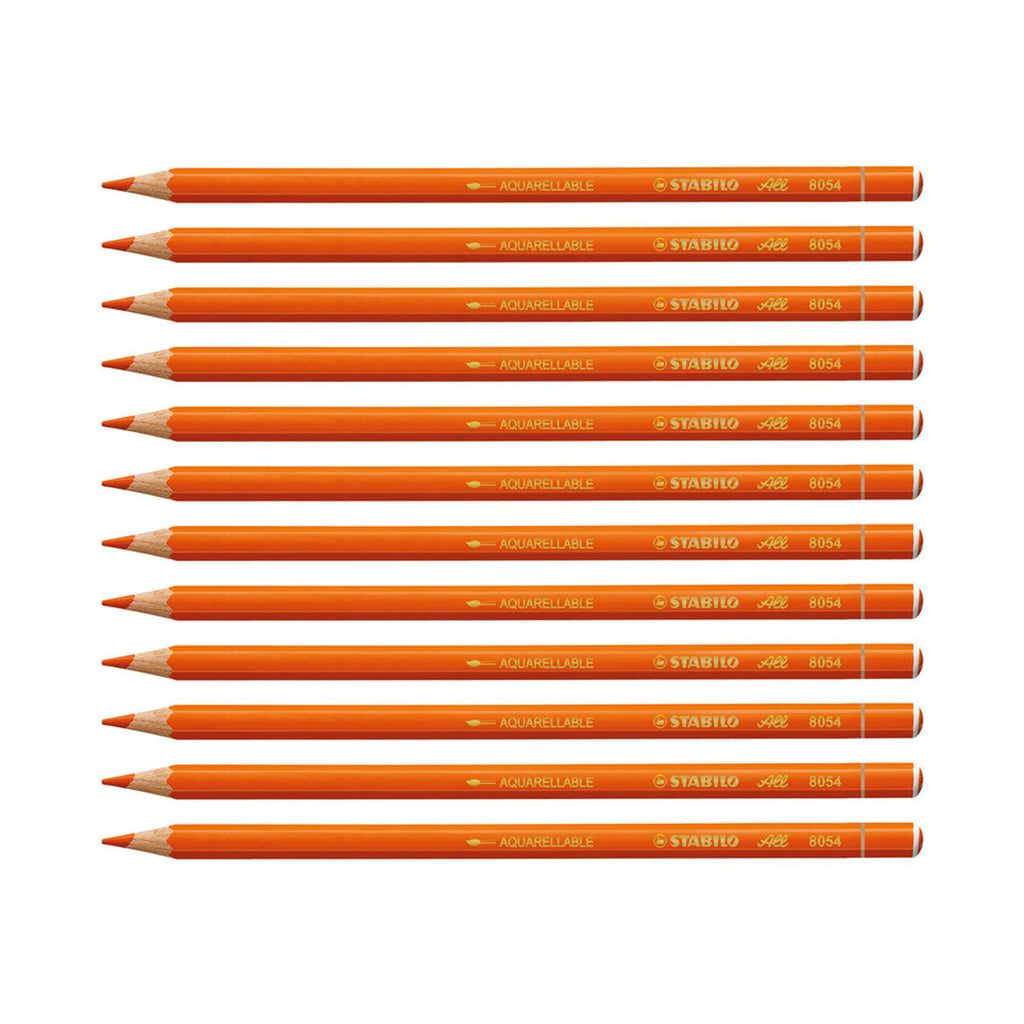 Stabilo | All Graphite Pencil | 12 Count Pack Of 1 | Orange