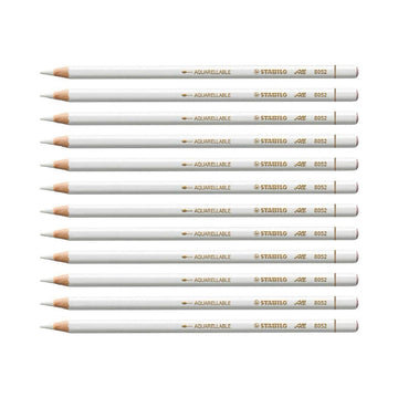 Stabilo | All Graphite Pencil | 12 Count Pack Of 1 | White