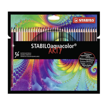 Stabilo | Arty  Aquacolor | Colouring Pencils Wallet | Set Of 36