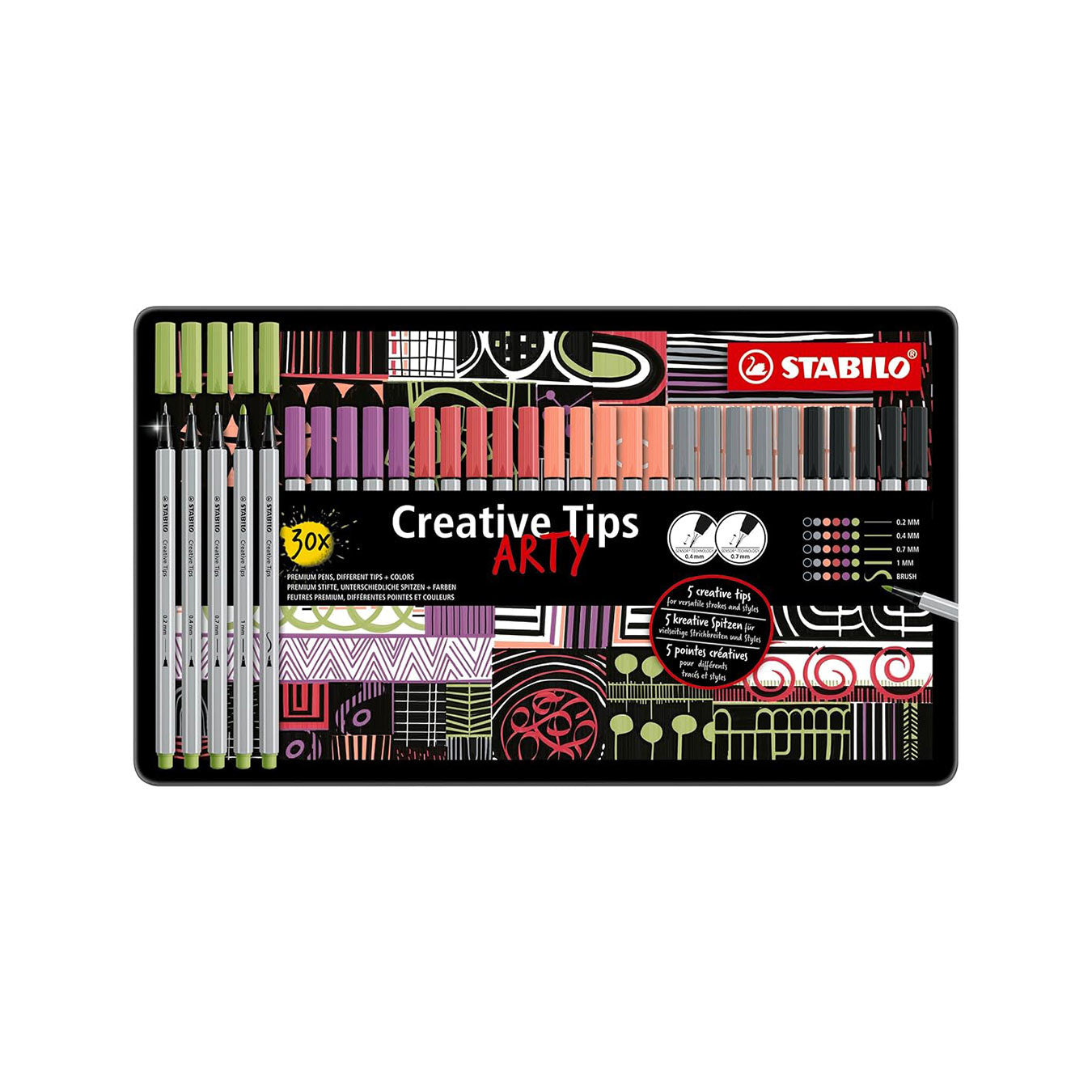 STABILO Arty Multi Liner Creative Tips - Set of 30