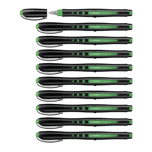 Stabilo | Bl@ck | Medium Tip | Green | Pack Of 10