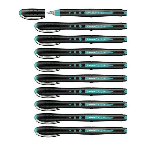 Stabilo | Bl@ck | Medium Tip | Turquoise | Pack Of 10