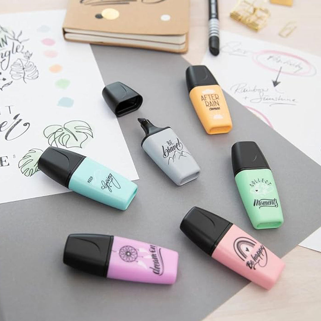 Stabilo | Boss | Mini Pastellove | Highlighter Pen | Pack of 6 | Assorted Colours