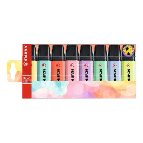 Stabilo | Boss Original | Pastel | Pack Of 8 Pcs | Highlighter Pen