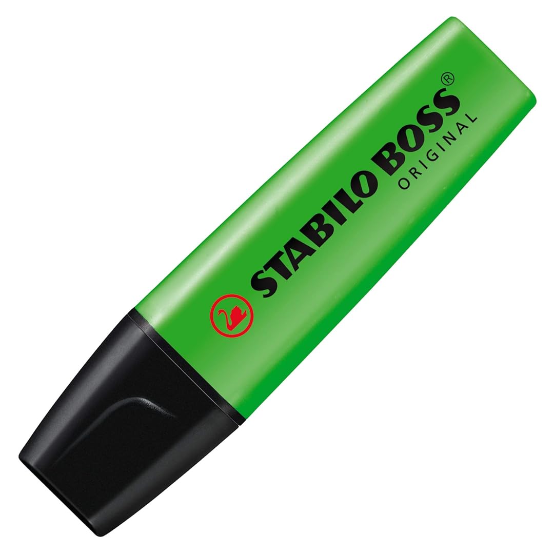 Stabilo | Boss Original | Green | Pack of 4 | Highlighter Pen
