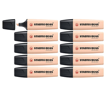Stabilo | Boss Original Highlighter | Nature Colors | Beige | Pack Of 10
