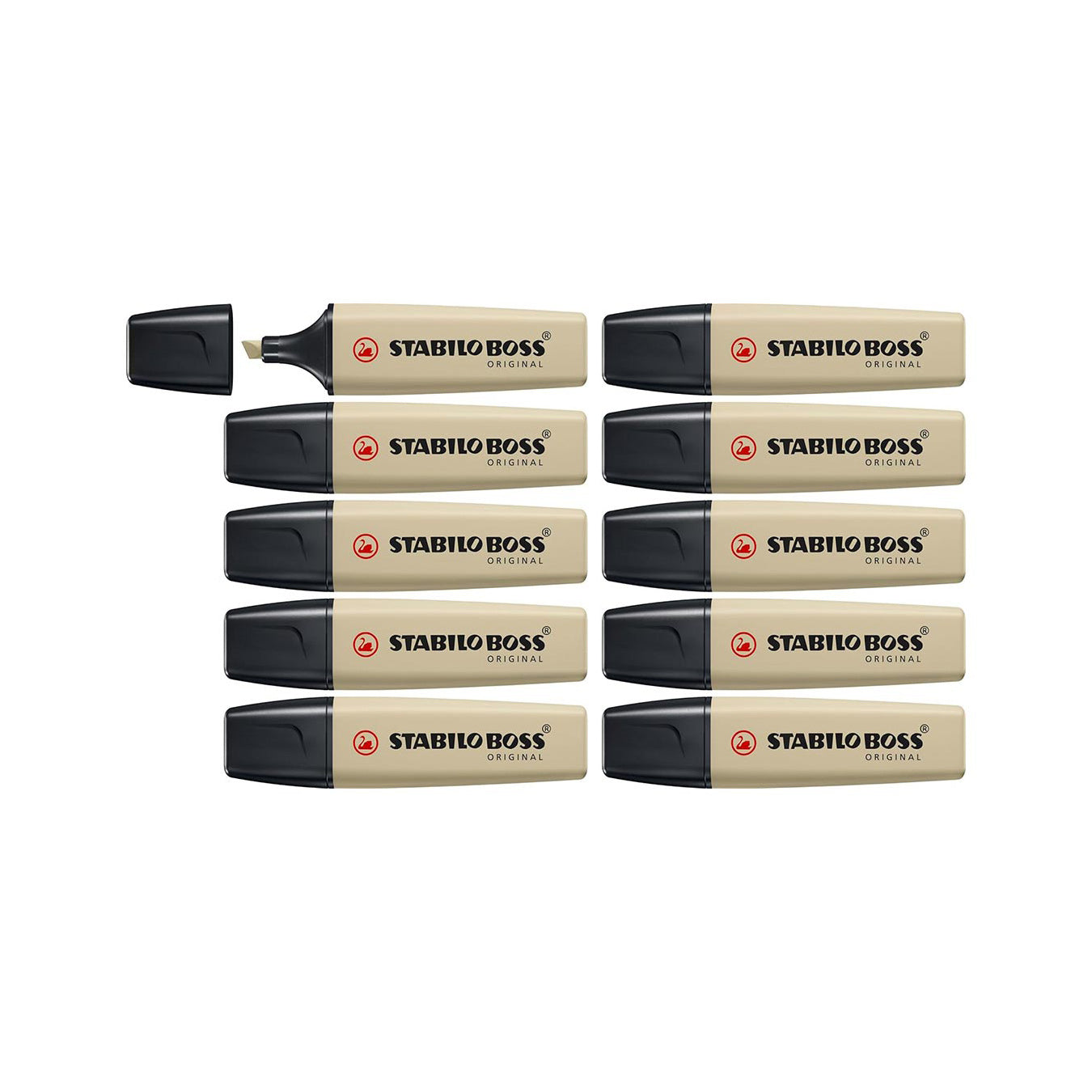 STABILO BOSS ORIGINAL NatureCOLORS Highlighter - Mud Green (10 PCS)