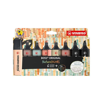 Stabilo | Boss Original Highlighter | Nature Colors | Pack of 8 Colours