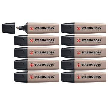 Stabilo | Boss Original Highlighter | Nature Colors | Warm Grey | Pack Of 10