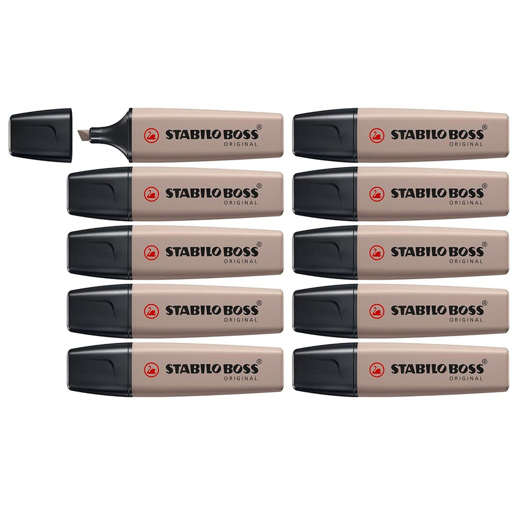 Stabilo | Boss Original Highlighter | Nature Colors | Warm Grey | Pack Of 10