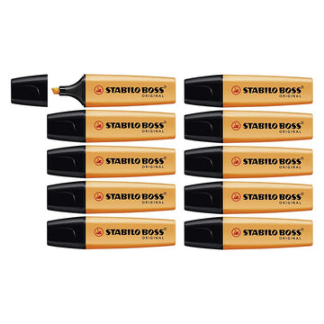 Stabilo | Boss Original Highlighter Pen| Orange | Wallet Of 10 Pcs