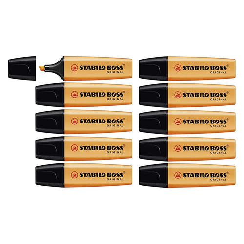Stabilo | Boss Original Highlighter Pen| Orange | Wallet Of 10 Pcs