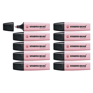 Stabilo | Boss Original | Pink | Wallet Of 10Pcs | Highlighter Pen