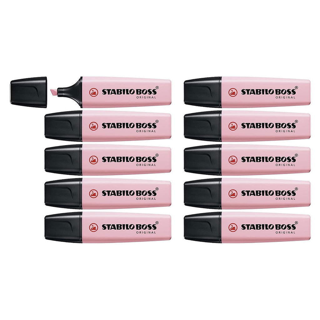 Stabilo | Boss Original | Pink | Wallet Of 10Pcs | Highlighter Pen
