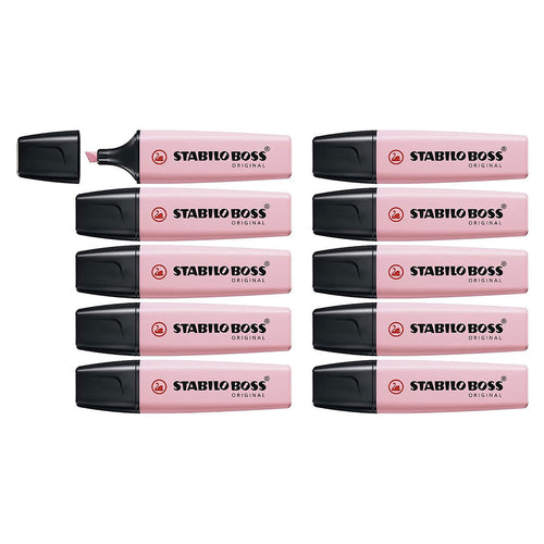 Stabilo | Boss Original | Pink | Wallet Of 10Pcs | Highlighter Pen