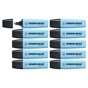 Stabilo | Boss Pastel | Breezy Blue | Pack Of 10 | Highlighter Pen