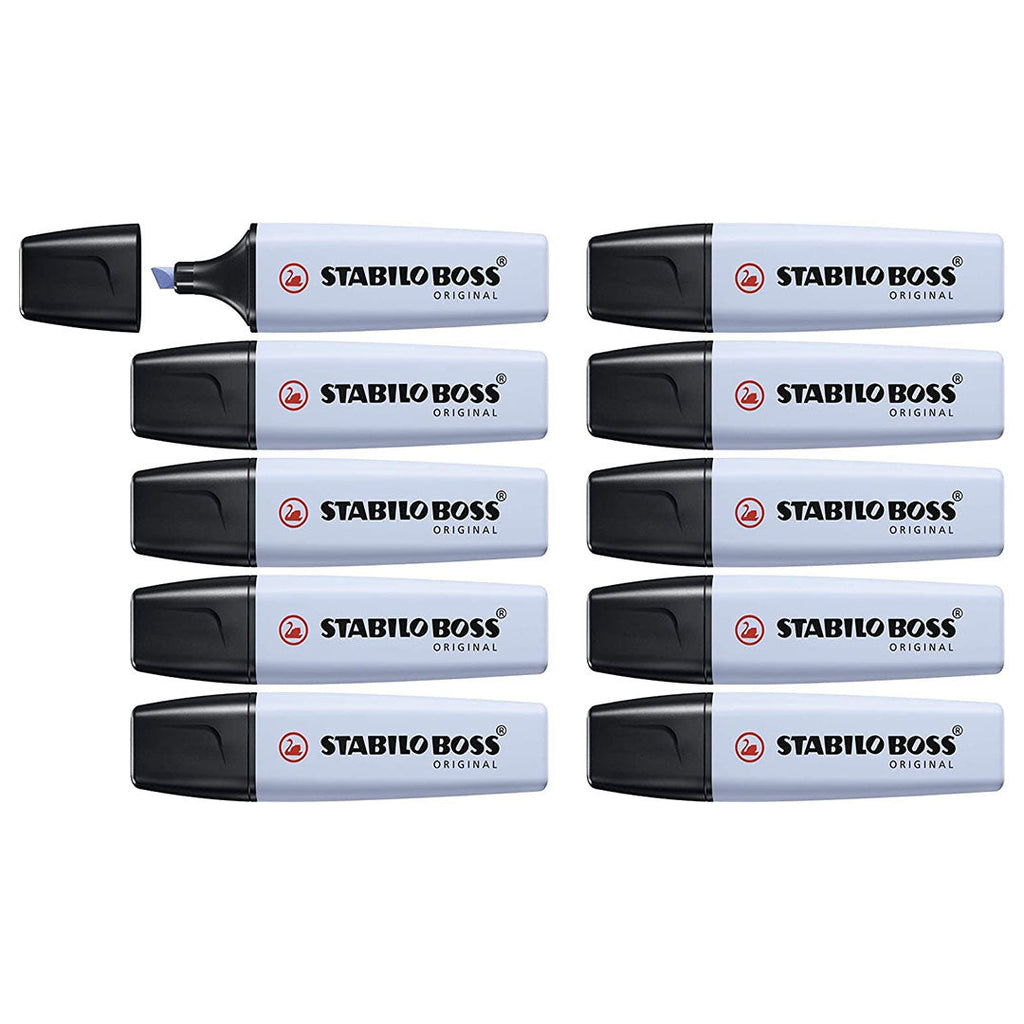 Stabilo | Boss Pastel | Cloudy Blue | Pack Of 10 | Highlighter Pen