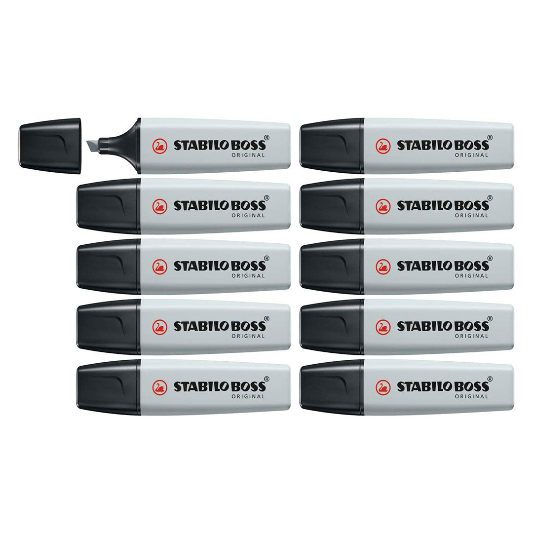 Stabilo | Boss Pastel | Dusty Grey | Pack Of 10 | Highlighter Pen