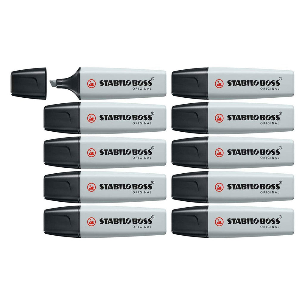 Stabilo | Boss Pastel | Dusty Grey | Pack Of 10 | Highlighter Pen