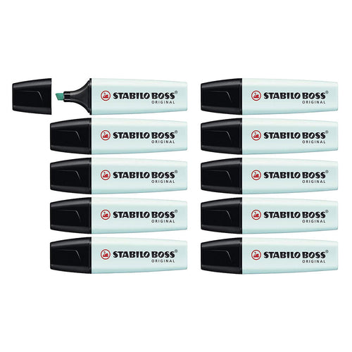 Stabilo | Boss Pastel | Turquoise | Pack Of 10 | Highlighter Pen