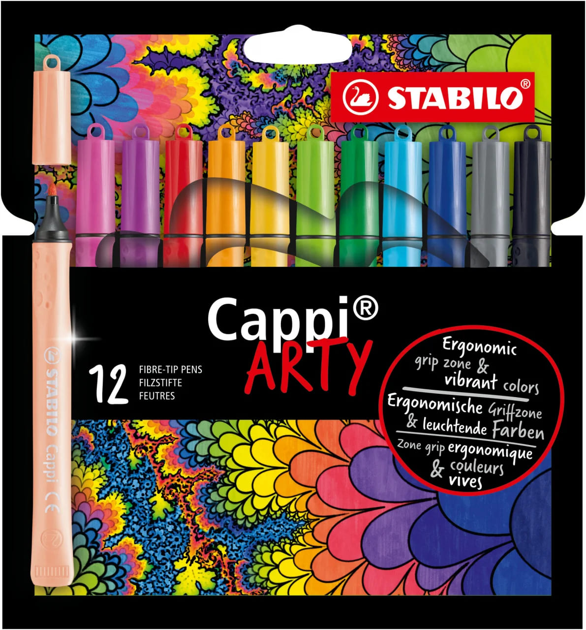 Stabilo | Cappi Arty | Felt Tip Pen | Pack Of 12