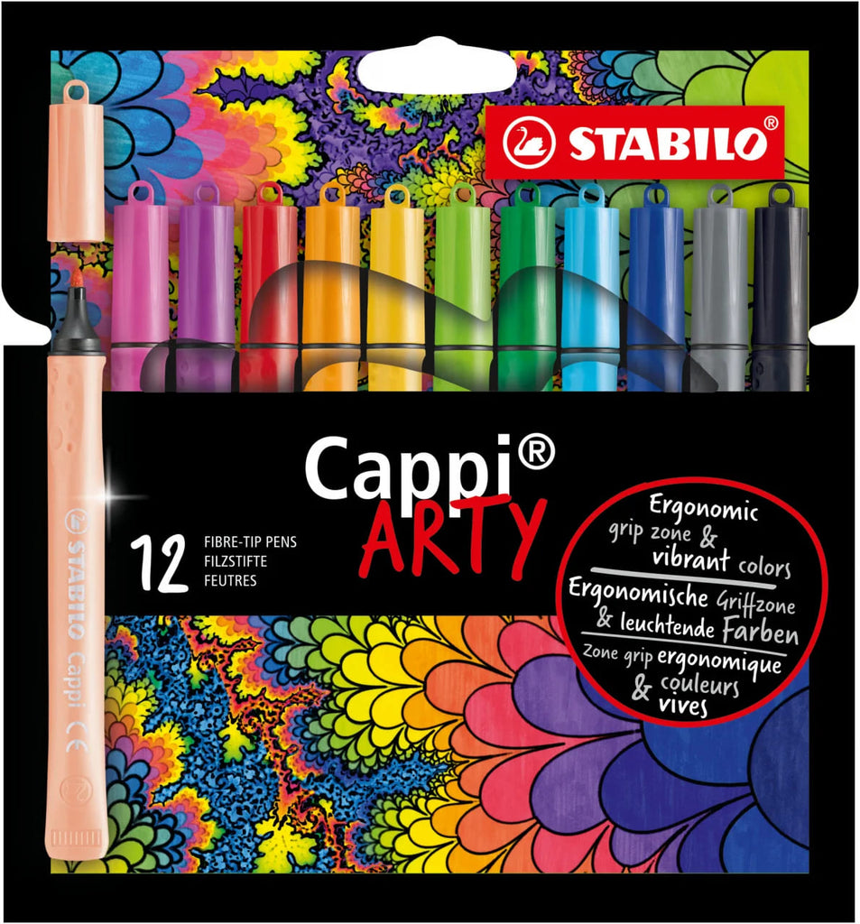 Stabilo | Cappi Arty | Felt Tip Pen | Pack Of 12