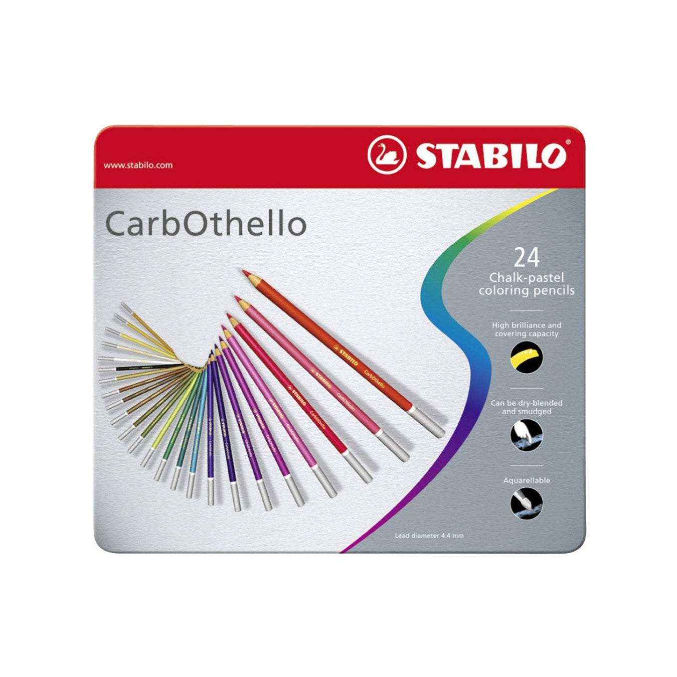 STABILO CarbOthello Pastel Pencil Set - 24 Colours
