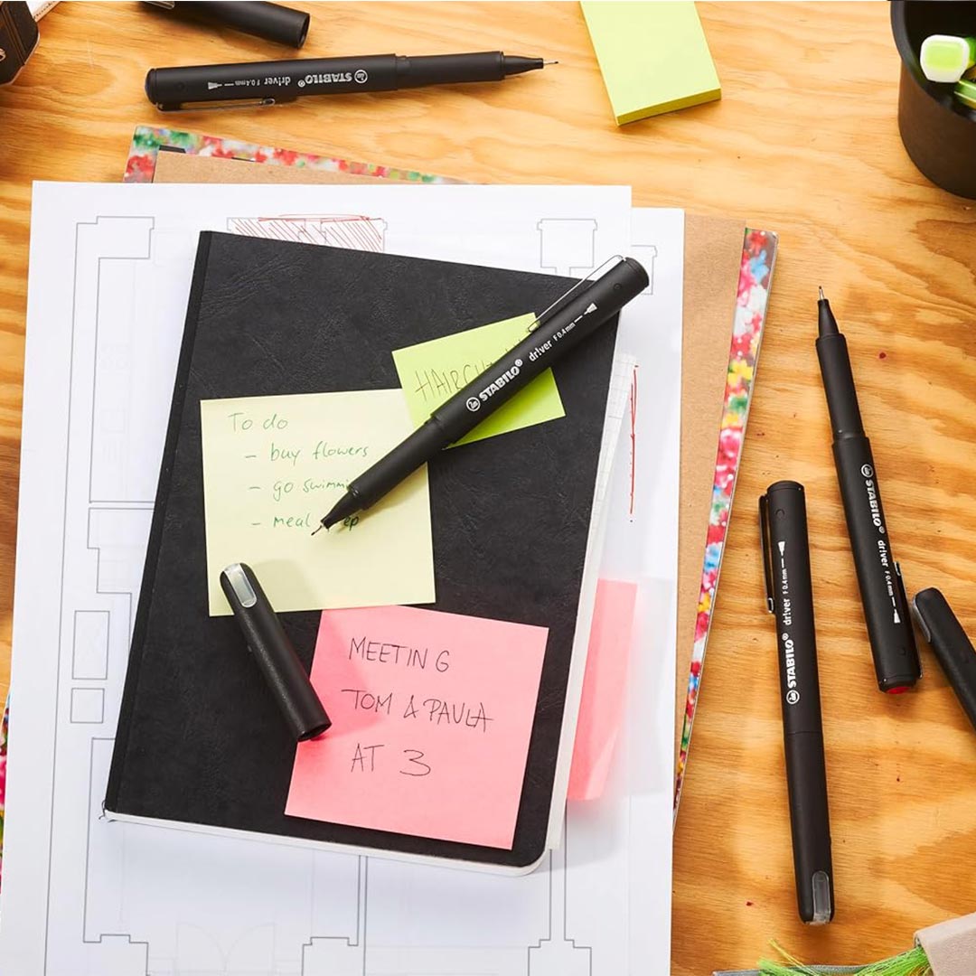 Stabilo | dr!ver Series | Premium Fineliner | 0.4mm | Fine | Pack of 1 | Blue