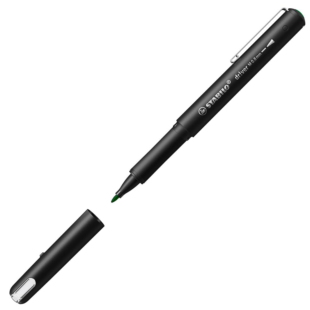 Stabilo | dr!ver Series | Premium Fineliner | 0.8mm | Medium | Green