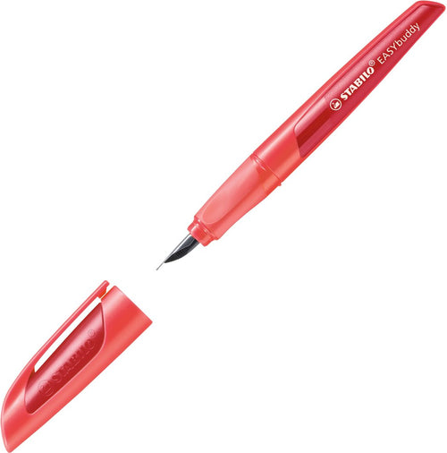 Stabilo | Easy Buddy | Fountain Pen | Coral-Red | Medium nib