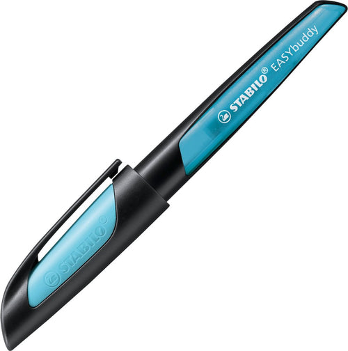 Stabilo | Easy Buddy | Fountain Pen | Black-Light blue | Medium nib