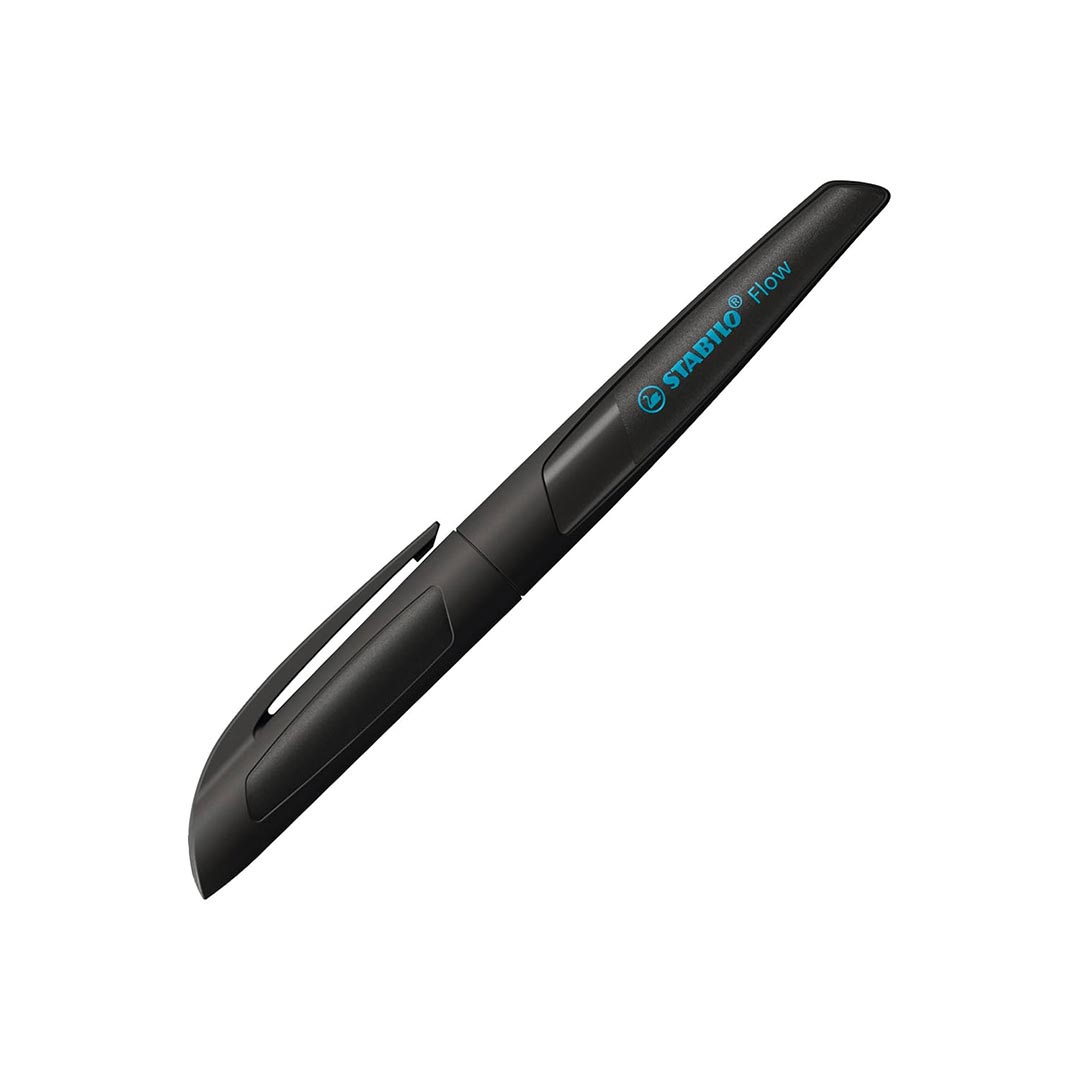 Stabilo | Flow | Ballpoint Pen | Black | Pack of 1 | Including Blue Refill | 0.5mm
