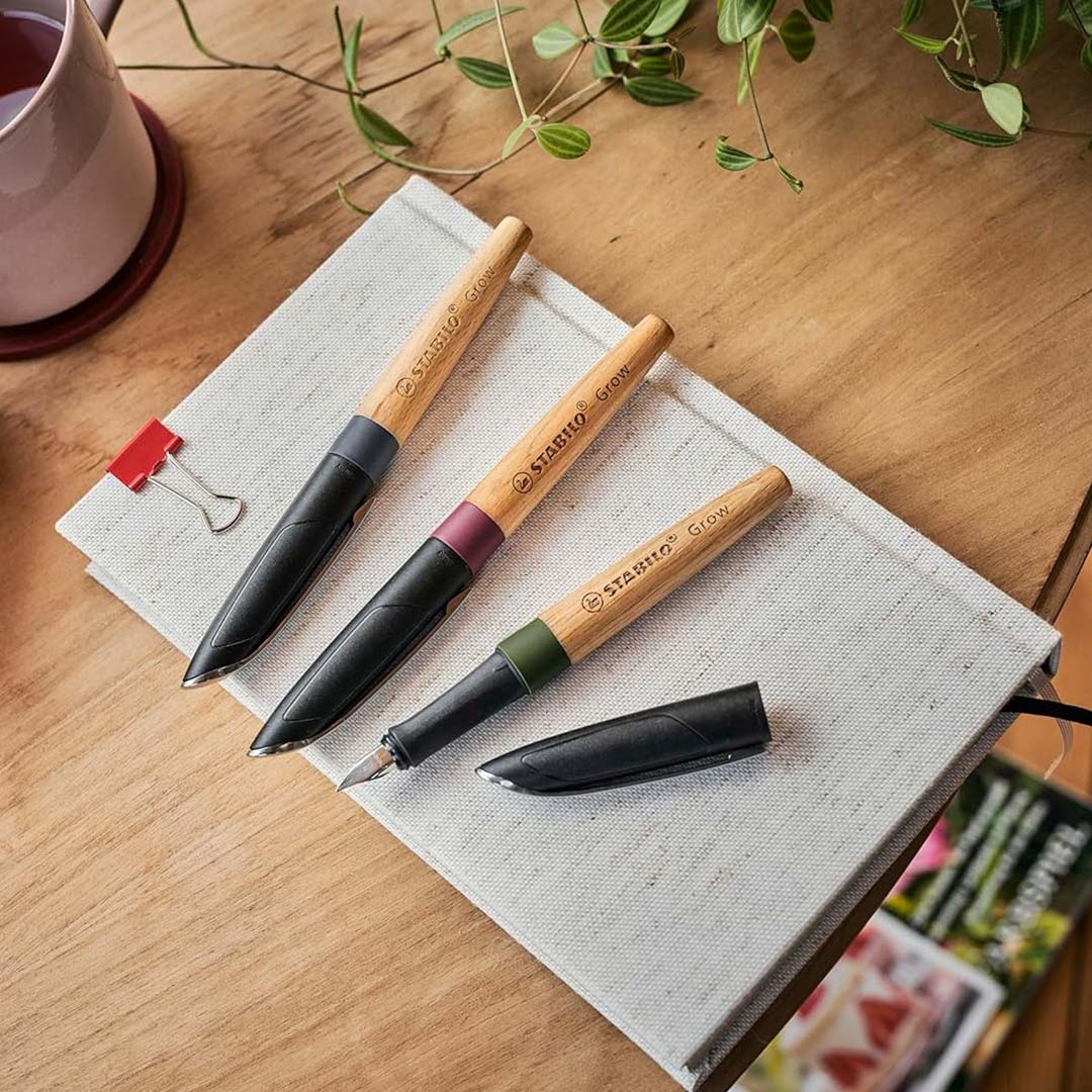 Stabilo | Fountain Pen | Grow | Climate Neutral | Plum Red