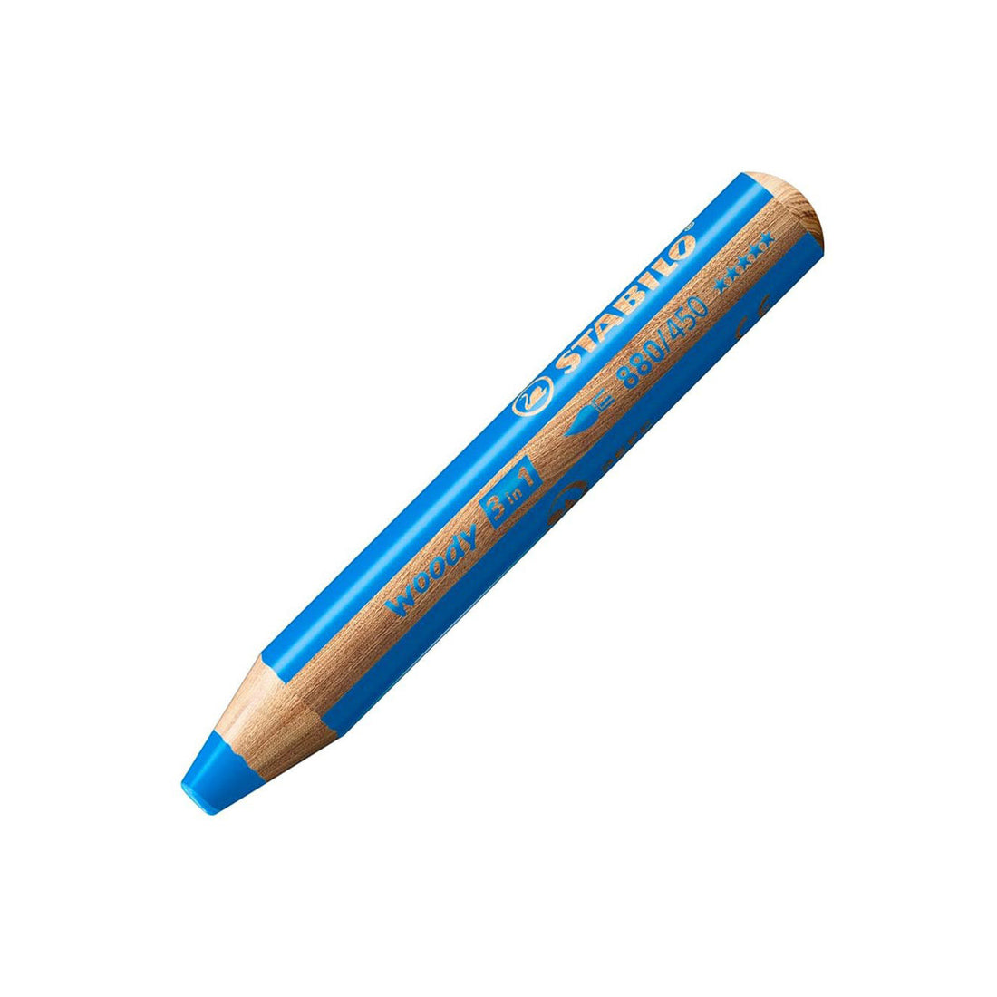 Stabilo | Multi-Talented Pencil | Woody 3 In 1 Duo | Cyan Blue | 1 Piece