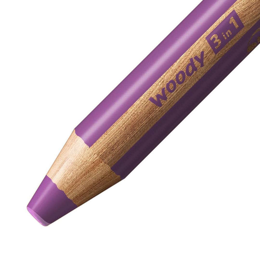 Stabilo | Multi-Talented Pencil | Woody 3 In 1 Duo | Lilac | 1 Piece
