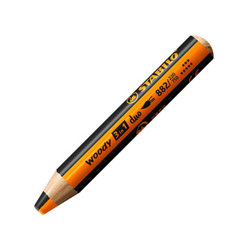 Stabilo | Multi-Talented Pencil | Woody 3 In 1 Duo | Orange/Black | 1 Piece