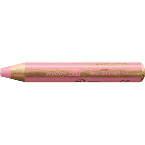 Stabilo | Multi-Talented Pencil | Woody 3 In 1 Duo | Pastel Pink | 1 Piece