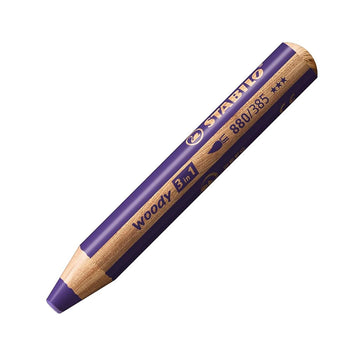 Stabilo | Multi-Talented Pencil | Woody 3 In 1 Duo | Violet | 1 Piece