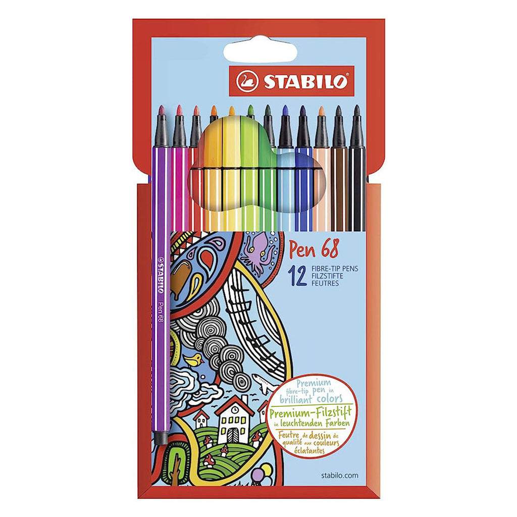 Stabilo | Pen 68 | Cardboard | Pack of 12