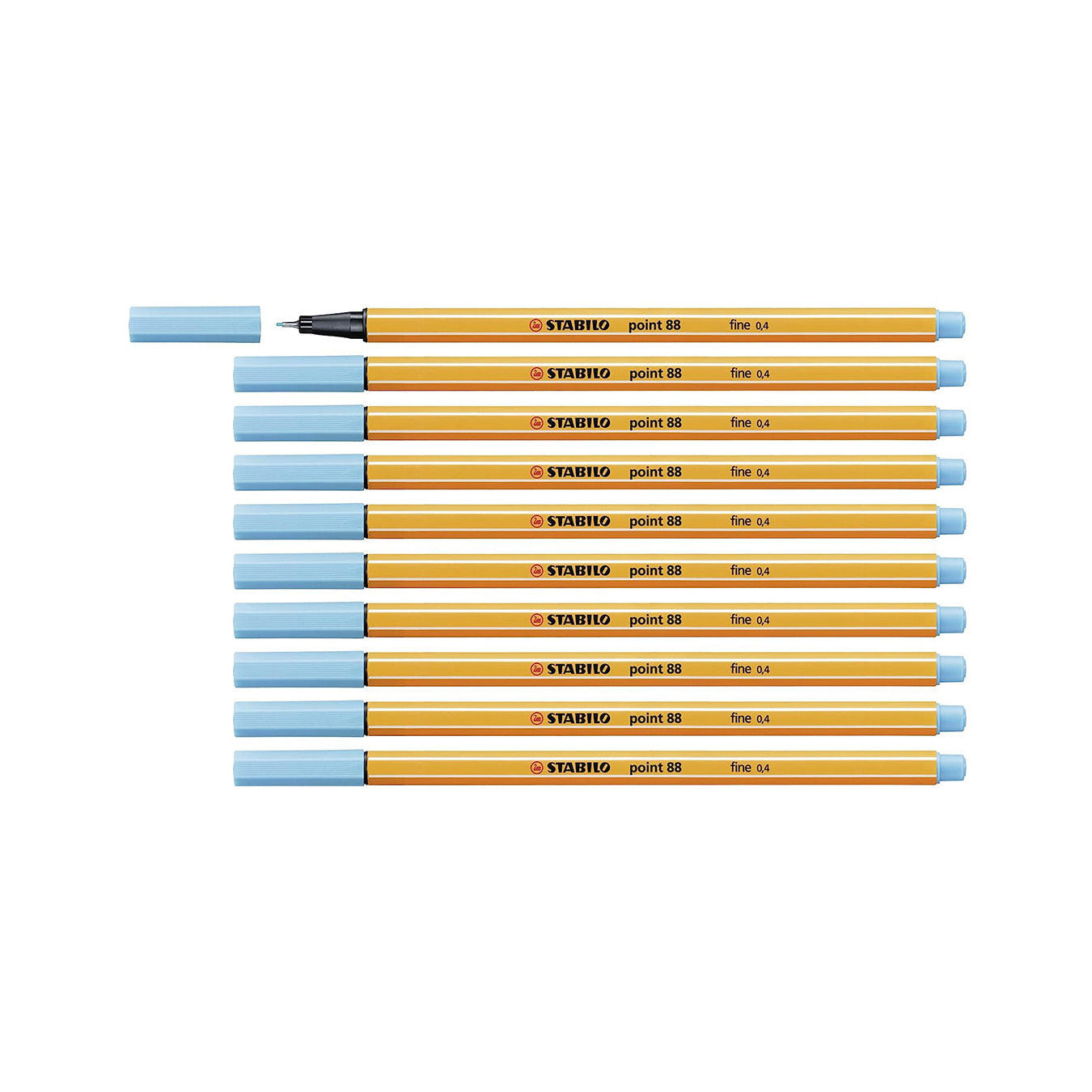 Stabilo | Point 88 | Fineliner | Azure | Pack Of 10