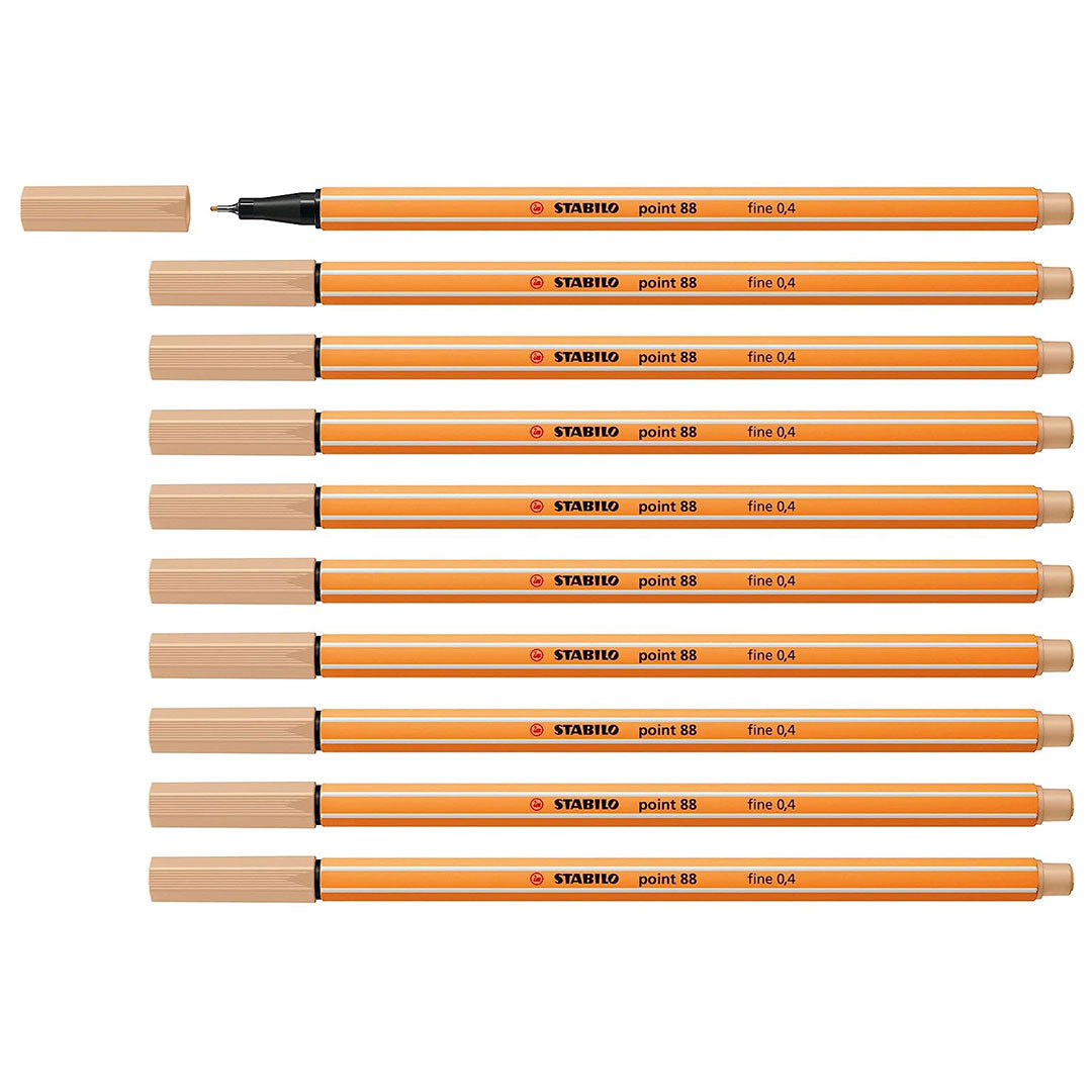 Stabilo | Point 88 | Fineliner | Beige | Pack Of 10